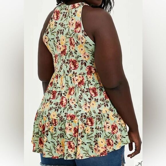 Torrid Super Soft Floral Goddess Tunic Tank - Picture 2 of 6